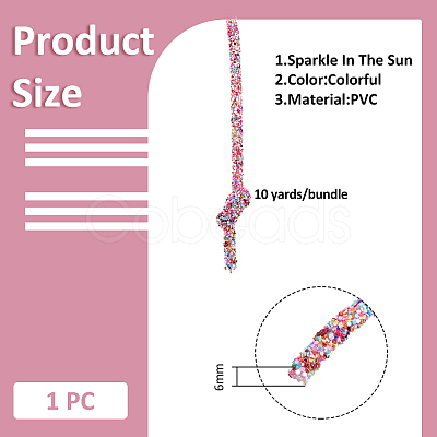 10 Yards PVC Tubular Synthetic Rubber Cord RCOR-WH0001-02-1