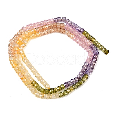 Cubic Zirconia Beads Strands ZIRC-P125-2x3mm-32-1