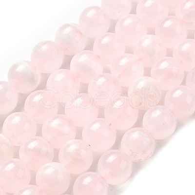 Natural Pink Calcite Beads Strands G-Z103-A01-10mm-1