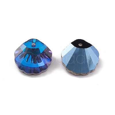 Electroplate Glass Pendants GLAA-A008-06B-1