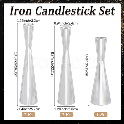 Iron Candlestick Set DIY-WH20002-627P-1