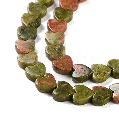 Natural Unakite Beads Strands G-M403-A23-02-1