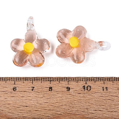 Handmade Lampwork Pendants LAMP-Q039-21F-1