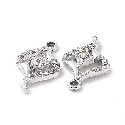 Alloy Crystal Rhinestone Pendants ALRI-H004-18P-1