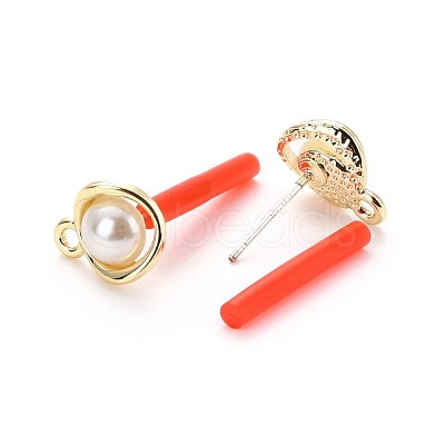 Alloy Stud Earring Findings EJEW-J102-02G-1