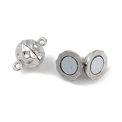 Brass Magnetic Clasps with Loops KK-C2918-N-1