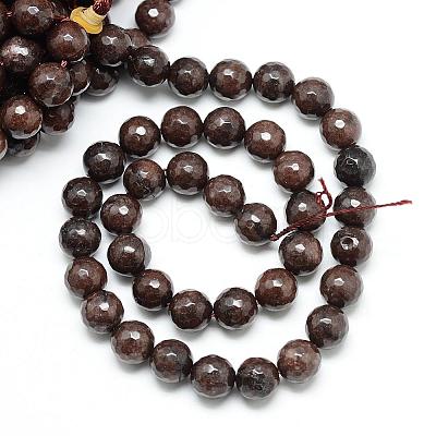 Natural White Jade Bead Strands G-R346-6mm-13-1
