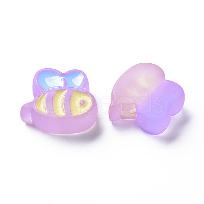 Transparent Acrylic Beads X-MACR-S374-06B-03-1