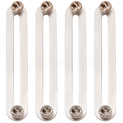 4Pcs 304 Stainless Steel & Brass Brooches JEWB-CP00001-1
