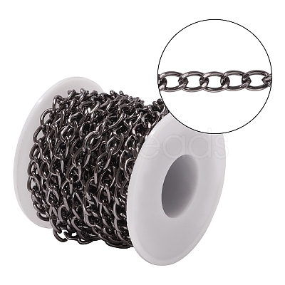 Aluminium Twisted Curb Chains CHA-YW0001-02-1