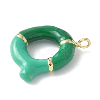 Brass Enamel Pendants KK-E093-03G-Q-02-1