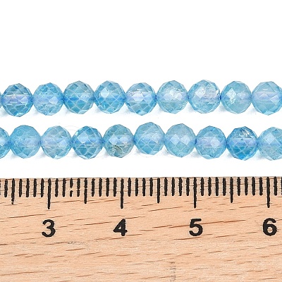 Natural Blue Topaz Beads Strands G-B175-D21-4mm-1