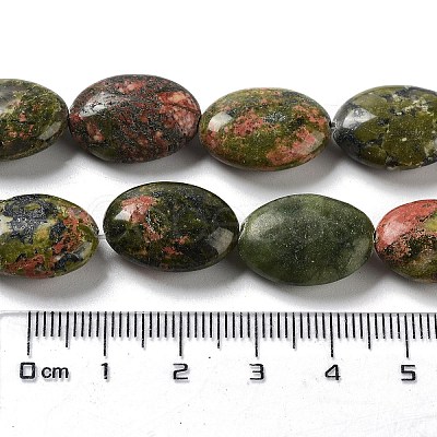 Natural Unakite Beads Strands G-L164-A-33-1