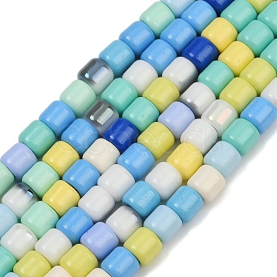 Baking Paint Glass Beads Strands LAMP-S070-06D-1