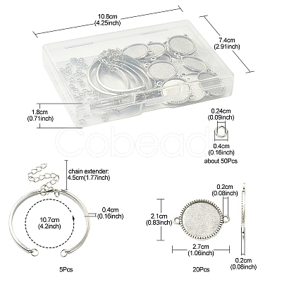 DIY Bracelet Making Finding Kit DIY-YW0007-22-1