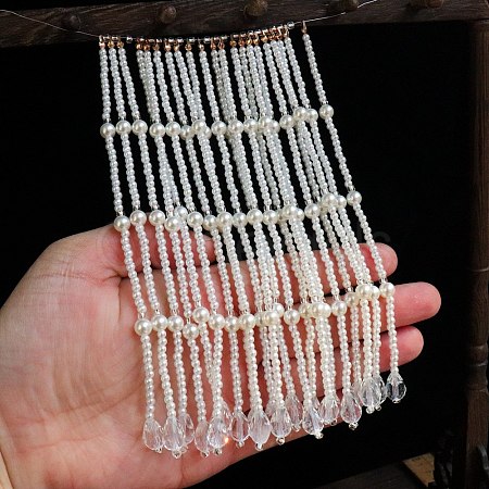 Glass Pearl Beaded Pendant FIND-TAC0016-41E-01-1