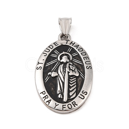 304 Stainless Steel Pendants STAS-S122-07AS-1