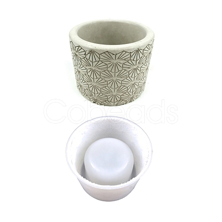 Column Flower Pot Silicone Molds DIY-M039-18D-1