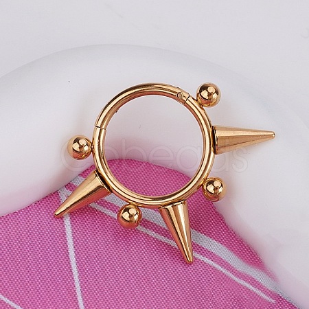 316L Stainless Steel Hoop Nose Rings WGEE114-08-1
