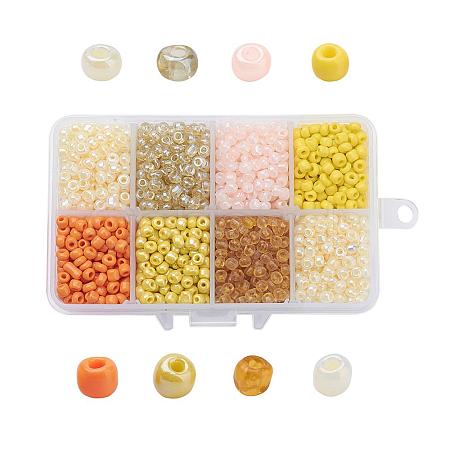 1 Box 6/0 Glass Seed Beads Round  Loose Spacer Beads SEED-X0050-4mm-11-1