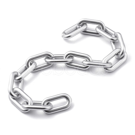 Handmade Spray Painted CCB Plastic Cable Chains AJEW-JB00729-03-1