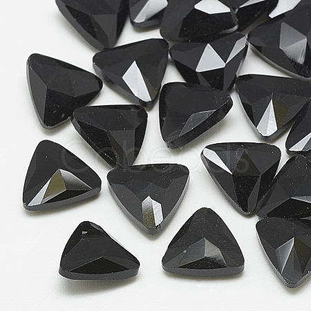 Pointed Back Glass Rhinestone Cabochons RGLA-T087-12mm-02-1
