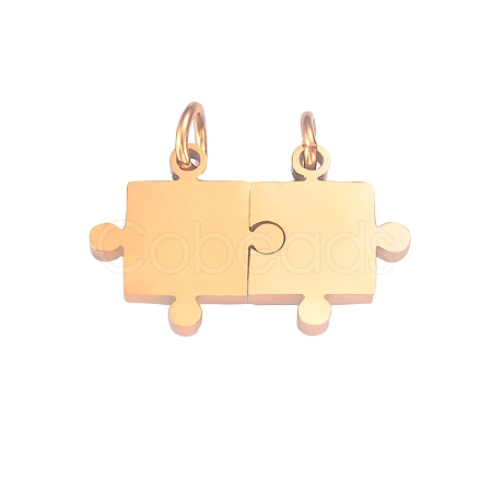 304 Stainless Steel Split Pendants X-PW-WG12405-02-1