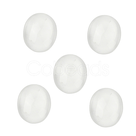 Natural Quartz Crystal Cabochons G-G290-06B-1