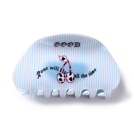 Cherry Pattern PVC Claw Hair Clips PHAR-M013-02D-1