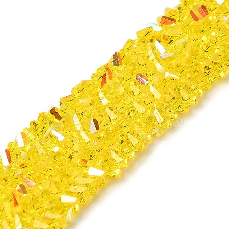 Transparent Glass Beads Strands EGLA-P061-04A-AB08-1