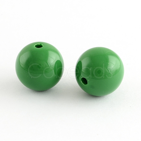 Chunky Bubblegum Round Acrylic Beads SACR-S044-8mm-21-1