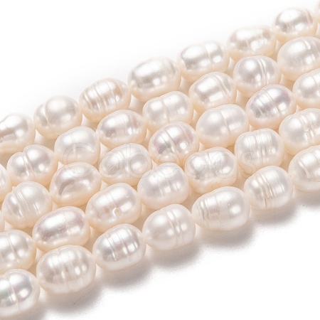 Natural Cultured Freshwater Pearl Beads Strands PEAR-L033-81-01-1