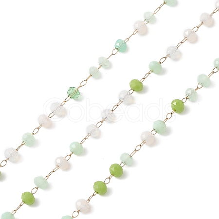 Handmade Glass Beaded Chains CHS-P016-46G-02-1