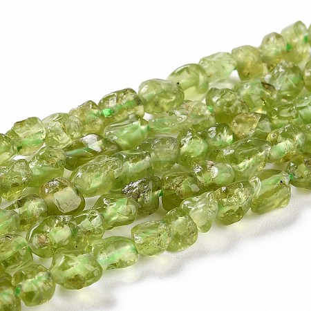 Natural Peridot Beads Strands X-G-D0004-A02-03-1