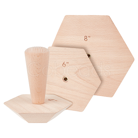 Wood Ceramic Bowl Molds WOOD-WH0030-98A-1