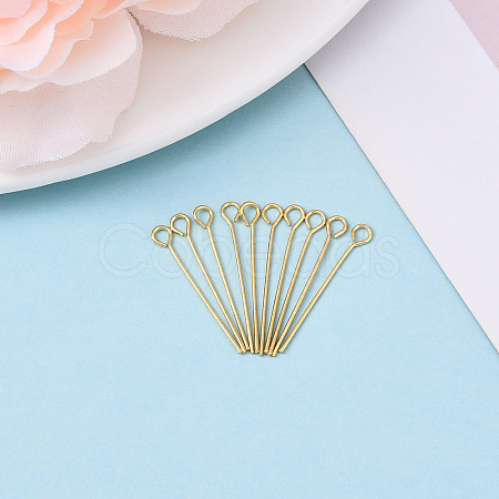 Brass Eye Pins KK-YW0004-04A-G-1