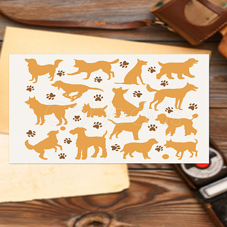 Self-Adhesive Silk Screen Printing Stencil X1-DIY-WH0338-284-1