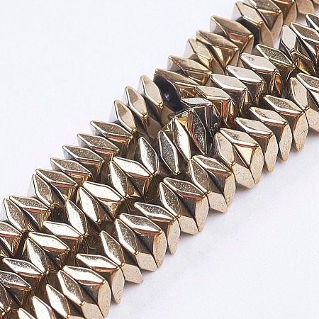 Electroplate Non-Magnetic Synthetic Hematite Strands G-F562-V03-1