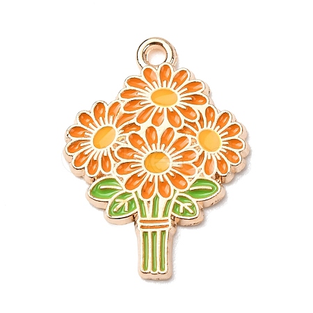 Alloy Enamel Pendants ENAM-I089-02G-03-1