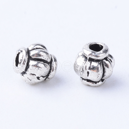 Tibetan Style Alloy Spacer Beads X-TIBE-Q063-55AS-NR-1