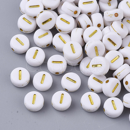 Plating Acrylic Beads PACR-R242-01I-1