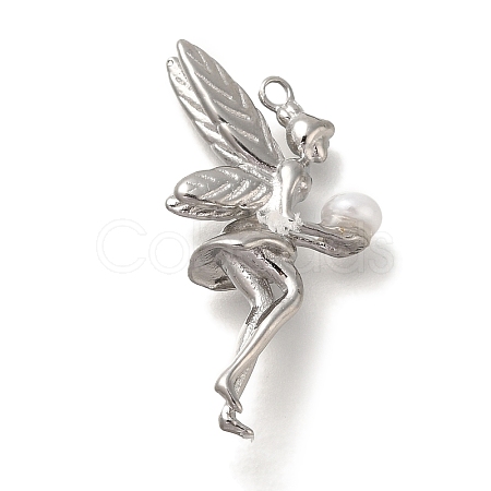 304 Stainless Steel Pendants STAS-P371-016P-1