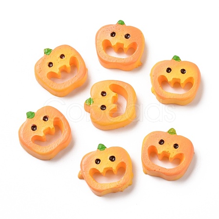 Halloween Opaque Resin Cabochons RESI-G038-01B-1