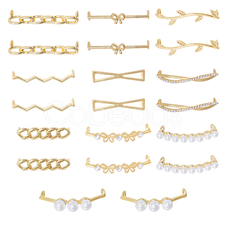 20Pcs 10 Styles Alloy Shoelace Buckle FIND-GL0001-75-1