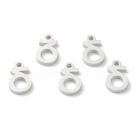Non-Tarnish 304 Stainless Steel Charms STAS-G244-01D-1