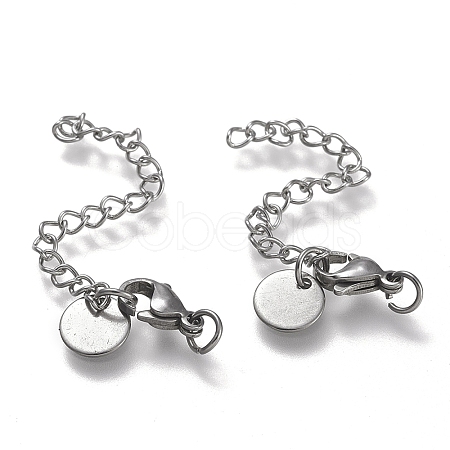Tarnish Resistant 304 Stainless Steel Chain Extender X-STAS-K195-28P-1