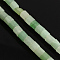 Natural Green Aventurine Stone Bead Strands, Column, 6x6mm, Hole: 1mm, about 66pcs/strand, 15.7 inch