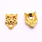 Alloy Cabochons, Nail Art Decoration Accessories for Women, Leopard Head, Golden, 10x7.5x3mm, about 100pcs/bag