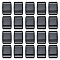 Nbeads 20Pcs Plastic Quick Contoured Side Release Buckle, for Braided Belt, Rectangle, Black, 48x33x8mm, Hole: 26x4mm