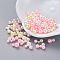 ABS Plastic Imitation Pearl, No Hole Beads, UV Resin Filler, Epoxy Resin Jewelry Making, Round, Pink, 2.3~4.7mm, about 250pcs/bag